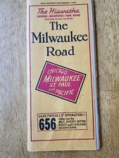 1936 Railroad Timetable for the Hiawatha the Milwaukee Road  Chicago St Paul picture