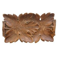 Vintage Syroco Wood Carved Leaf Tray 12