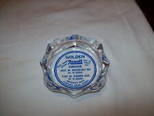 Vintage Advertising Ashtray Golden Rexall Drugs Drug Store Berwyn IL Illinois picture