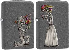 Zippo 28987 Day Of The Dead Skeleton Love, 2 Piece Lighter Set,  New In Box picture