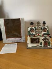 Enchanted Christmas Village School Lighted Porcelain Box , Cord picture