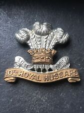 10th Royal Hussars Original British Army Cavalry Cap Badge WW2 Tank Corps picture