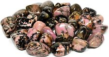 Rhodonite Natural Healing Crystal PolishedTumble~Love Stone*2.2 LB Bulk~SelfCare picture
