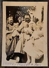 3 Older Women Hold 3 Infants Baby Girl & Boy/Girl Twins Id’d Photo St. Louis MO picture