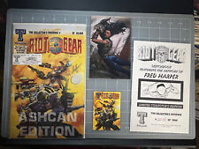 RIOT GEAR COMIC SIGNED & SKETCHBOOK LIMITED COLLECTORS ASHCAN EDITION HARPER Car picture