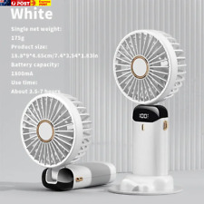 Portable USB Handheld Mini Fan with Phone Stand & Display Screen picture