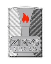 Zippo 1746, Zippo Flame, Deep Carved HP Chrome Armor Lighter, Numbered to 100 picture