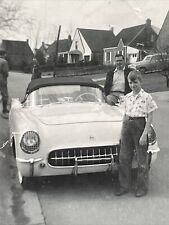 CarSpotter: 1955 Chevy CORVETTE Vintage SNAPSHOT Photo Saginaw MI picture