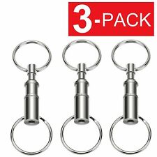 3-Pack Detachable Pull Apart Quick Release Keychain Key Rings/ US  picture