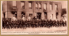 1915 Rotogravure German Cycle Corps Trempen E Prussia hotel Crinfahel picture