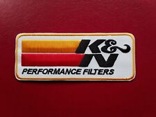 K & N PERFORMANCE AIR FILTERS CAR VAN TRUCK RALLY  MOTORSPORT EMBROIDERED PATCH  picture