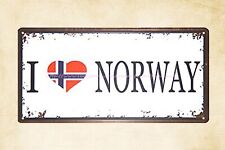  I love Norway metal tin sign advertising of life wall art picture