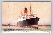 Cunard Line, RMS Ausonia, Ship, Transportation, Antique, Vintage c1929 Postcard picture