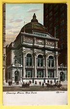 VINTAGE Postcard 1900 Clearing House Building ￼City Landmark New York ￼NY Horses picture