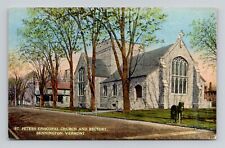 Postcard St Peters Episcopal Church Bennington Vermont VT, Antique O4 picture