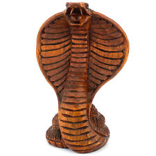 Cobra - Hand Carved Wood Snake King Cobra Sculpture Balinese Art, 5