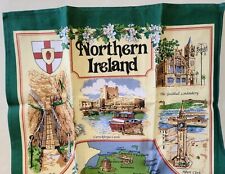 Vtg Northern Ireland Dish Tea Towel UNUSED Lamont 45% Cotton 54% Linen 19