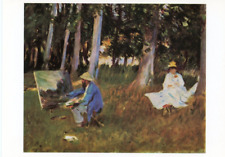 Claude Monet Painting, 1885, John Singer Sargent (American, 1856-1925) -POSTCARD picture