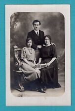 Antique photo Women's Group, men circa 1920 / postcard format - CPA / NK picture