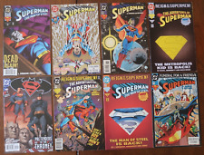 LOT OF 8 SUPERMAN COMIC BOOKS VARIOUS TITLES DC MODERN AGE  NICE GROUP Z2658 picture