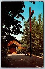Boyne Falls Michigan~Lake Louise Methodist Camp~Tennant Chapel~1977 Postcard picture
