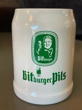Vintage Bitburger Pils 0.5L Glazed Gerz Ceramic Beer Stein Mug West Germany picture