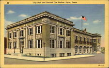 City Hall and Central Fire Station Paris Texas TX 1930s picture
