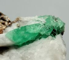 18 Gram Attractive Natural Rare Emerald On Quartz Specimen@ Pakistan picture
