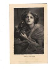 SD1781 THEATRE MISS IVY LILIAN CLOSE PEARL JEWEL  WITH HER DOG POSING picture