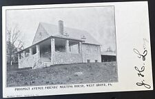 Old West Grove Pa, Prospect Avenue Friends Meeting, Chester County, Old Postcard picture