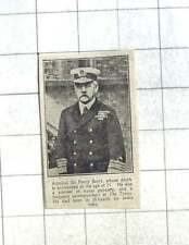 1924 Pioneer Of Naval Gunnery, Admiral Sir Percy Scott, Dies Aged 71 picture