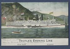 Steamer C.W. Morse - People's Evening Line - New York City to Albany - flag pmk picture