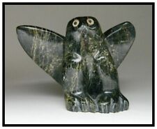 ✔️Inuit Ohito Ashoona Cape Dorset Owl Stone Carving picture