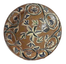 Moresque Spanish Glazed Talavera Bowl Hispano-Moresque Earthenware Bowl Spain picture