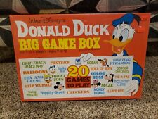 SEALED/NEW 1979 Disney's Donald Duck Big Game Box 20 Games 70s Fabric Play Mat picture