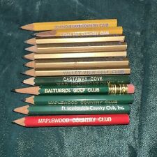 Lot/12 Vintage Golf Club Golf Pencils picture