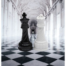 Ceramic King And Queen Chess Pieces Salt And Pepper Shakers, Kitchen Home Decor picture