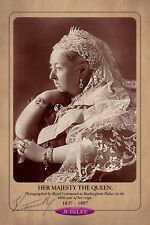 QUEEN VICTORIA 1897 Diamond Jubilee Commemorative Photograph Cabinet Card RP picture