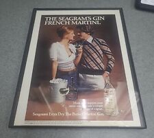 Seagrams Extra Dry Gin 1975 Print Ad Framed 8.5x11  picture