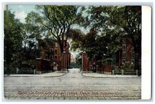 1907 Cambridge Street Gate Harvard College Thayer Hall Stoughton Hall Postcard picture