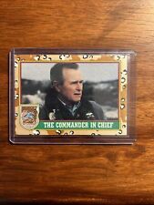 1991 Topps Desert Storm #1 The Commander in Chief George Bush Trading Card picture