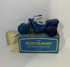 Vintage Blue Avon Road Runner Cologne Decanter Empty With Box picture