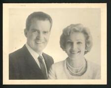 Richard Nixon & Pat Nixon 1962 campaign greeting card w/facsimile signatures picture