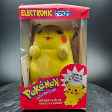 1998 Vintage Pokemon I Choose You Pikachu Talking Plush Nintendo Toy picture