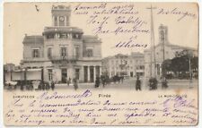 Greece - La Municipalite, Piree (Piraeus) - c1905 postcard - p/u Greece to Malta picture