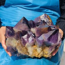 7890G Natural Amethyst Cluster Purple Quartz Crystal Rare Mineral Specimen 1013 picture