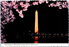 Postcard - Washington Monument and Cherry Blossoms - Washington, D. C. picture