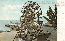 Ferris Wheel Rocky Point Rhode Island RI Providence 1907 Postcard picture