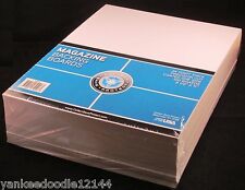 100 New CSP Magazine 8 3/4x11 1/8 Poly Bags+100 Backer Boards 8 1/2 x 11