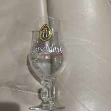 Corsendonk-Belgian Beer - glass, logo name on front , saying for “Enjoy”on back picture